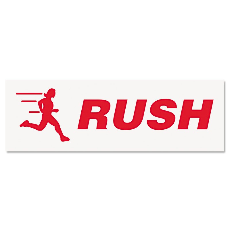 AccuStamp ACCU-STAMP2 Message Stamp with Shutter, 1-Color, RUSH, 1-5/8" x 1/2" Impression, Pre-Ink, Red Ink (035590) - Image 2